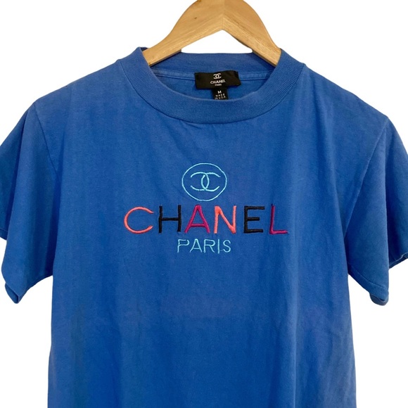chanel embroidered t shirt